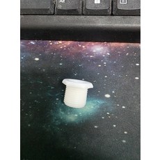 白色塑膠螺帽，水槽排水零件, 白色, 1個