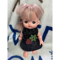 寶媽倉庫 小美樂長耳美樂套裝 寶寶玩具 娃娃玩具 安全無毒, 閃亮洋裝含髮夾, 1個