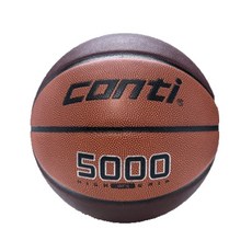 Conti 籃球 5000 室內外通用 7號/6號籃球 B5000-7-T TBR TY, 1個, 7號 深淺棕色