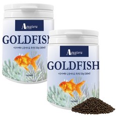 아쿠아테라 프리미엄 골드피쉬 부상성 금붕어사료 120g(300ml), 2개