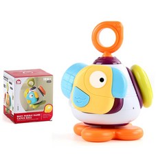 零歲寶寶健力球 聲光球 忙碌球 洞動球 學習成長球 鈴鐺滾滾球 曼哈頓球 兒童觸覺訓練手抓球 益智玩具球 3377, 1個, 動腦忙碌球 / 8859