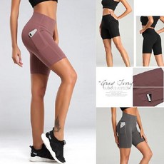 포켓 하이웨스트 5부 레깅스 반바지레깅스 스포츠팬츠 요가 필라테스