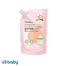 US baby 植淨酵素 冷壓橘子油 食器奶瓶液體皂噴霧 300ml, 1個, 單包300ml