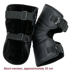 오토바이 라이딩 무릎 패드 양털 방수 전기 자동차 다리 보호 사이클링 장비, 색상: 2. 32cm 샤오후 [PU 방수], 1개