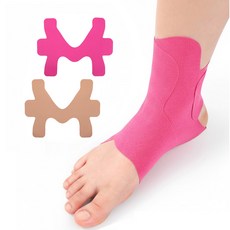 KFP 스포츠 발목보호 스트레칭 테이프 4p, pink, 1세트, 4개입