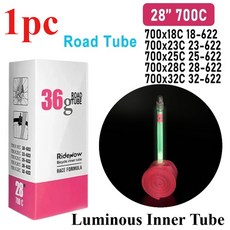 RideNow TPU 자전거 내부 튜브 700C X18 23 25 28 32 35 37 40C MTB 자갈 초경량 자전거 타이어 26 /27.5 /, 01 85mm, [00] 프레스타 밸브, 04 1pc 36g