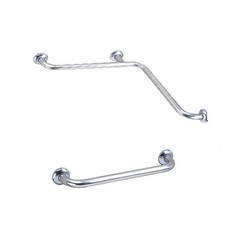 【海夫健康生活館】裕華 不鏽鋼系列 亮面 L型浴缸扶手 C型扶手(T-053 C50), 1個