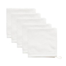 뱀부 핸드 어린이집 고리손수건 5장, 5개, 아이보리