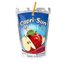 카프리썬 caprisun 사과 200ml 과일 음료 과즙 주스, 1개