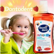 Dontodent 兒童漱口水 護齒, 1個, 加購4~6歲巧虎牙刷 (隨機色)