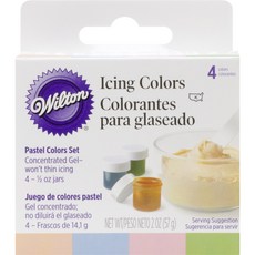 아이싱 색상 .5온스 4개/팩-파스텔 Icing Colors .5oz 4/Pkg-Pastel, 1개, 141.75g