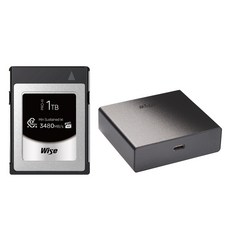 Wise 1TB CFexpress 4.0 Type B PRO Mk-III RD-40CXB 專業高速讀卡機套組，適用於攝影與錄影工作流程, 1個, 1TB TYPEB+40CXB套組
