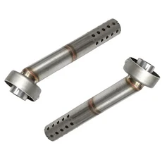 배기음튜닝 머플러 범용 48mm 바이크 오토바이 배기 파이프 탈착식 DB 킬러 소음기 소음 감소기 혼다 호환 야마하용 제거기, [04] 2피스-A