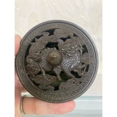 游龙戏凤香炉 纯铜家用香薰炉 檀香炉 盘香炉 禅意茶道供奉摆件, 1個