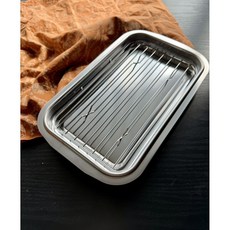 Arnest 日本製不鏽鋼天婦羅炸物油切盤2入組，油切瀝油健康烹飪，日本媽咪愛用推薦, 1個