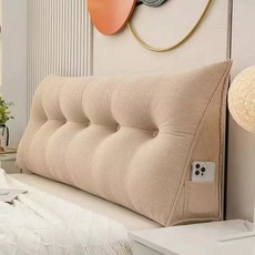 絨面三角靠枕，帶口袋設計，可拆洗