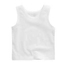 그린베베 여름 영유아용 순면 100% 민소매 무지 쟈가드 나시티