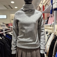 파사디골프[NC해운대점][FW]여성-부드럽고 포근한 테리기모 폴리100 소재/스트링 있어 목둘레 조절 가능한 터틀넥 긴팔 티셔츠-P24WTP153M