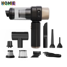HOMIE 최신형 휴대용 미니 핸디 청소기120W고출력 자동차 가정용청소기, 블랙, ZY-3103