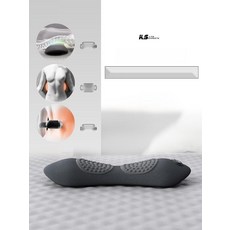 깊은잠 허리베개 잠잘때 쓰는 온열 마사지 요추베개, 1. 기본 클래식그레이