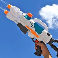 (당일발송) 이지유 더블 샷 워터건 대용량 펌프 워터밤 워터건, 화이트, 1개