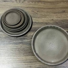 빈티지 그레이 토분화분받침 3호 내경115mm 외경130mm