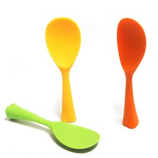 하트형 실리콘 밥주걱 조리용 주방도구, 그린색상만 출고가능