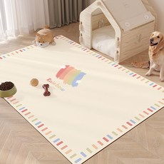 卡通寵物地墊 家用耐髒易打理 客廳防滑, 1個, 条纹云宝,40*60cm（尺寸很小）, 条纹云宝