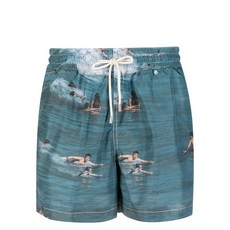 아렐스바르셀로나 아렐스 바르셀로나 X 요시고 올라스 스윔 쇼츠, 블루계열+멀티(혼합)컬러