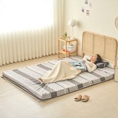 하이랩 꿀잠 토퍼 매트리스 프리미엄 11cm 침대 바닥 국내산 (폴리/누빔)커버