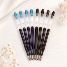 0.5mm 旋轉筆芯 書寫流暢 · 出墨均勻, 藍色(3支1包), 3個裝