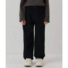 MUSINSA STANDARD KIDS 레귤러 핏 밴딩 치노 팬츠 [블랙] 107426