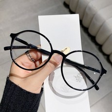 쌩얼 커버 안경 가벼운 동글이 베이직 라운드 안경테 안티 블루라이트