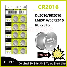 쿠쿠스토어 2-50PCS 3V 80mAh CR201 버튼 코인 셀 리튬 배터리 시계 자동차 키 원격 컴퓨터 마더 보드