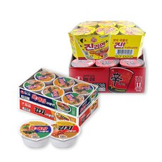 농심 육개장 86g*6입 + 김치 사발면 86g*6입 + 신라면 65g*6입 + 진라면 매운맛 65g*6입, 1개