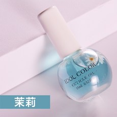 IDOL COLOR 乾燥花指緣油 15ml，滋潤保濕，呵護指甲，提升指甲光澤，多種花香可選, 茉莉, 1個, 15ml