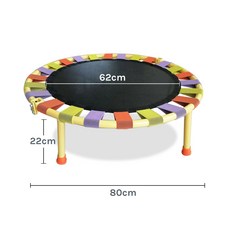 접이식 미니 트램폴린운동 점핑보드 홈트 운동기구 트램펄린, 컬러 특대형 지름 80cm 흡착판 포함