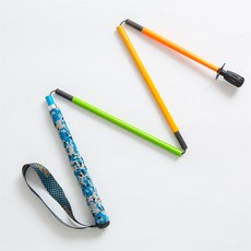 輕量碳纖維摺疊登山杖戶外便攜徒步越野手杖okhealing, 1個, 彩色