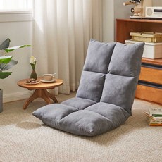 에코 소라노 5단 각도조절 패브릭 좌식의자 바닥 의자, 그레이HG-2015, 1개