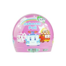 L2來來 KK 華泰 POLI波力兒童安全帽，正版授權寶寶小童大童3/4半罩，多款可選安全認證, 4號粉,小童, 1個