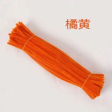 百貨大倉‹手工扭扭棒› 超密絨DIY毛絨條，兒童益智玩具手工材料，創意花束毛條毛根, 老金黃1捆（約100根）【加密款】, 1個