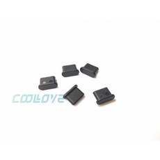 小白的生活工場 USB3.1 Type-C 母座防塵蓋 (KAUSB3C-2B) (1包5顆) 黑/白 可選, 1個, 黑色