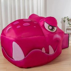 게임 하우스 풍선 장난감 공룡 탄력있는 성 빠른 오픈 접이식 집 텐트 팬 포함 없음, Rose dinosaur, 1개