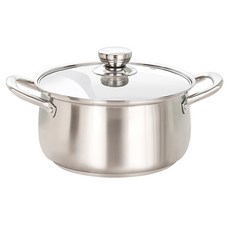 SoBuy 가정용 대용량 스테인리스304 양수냄비, 1개, 실버, 30cm