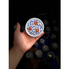 青花釉裏紅蓋置, 商品主圖, 1個