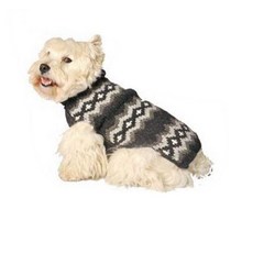 Chilly Dog Grey Diamonds 강아지 스웨터 XS, Chilly Dog Grey Diamonds 강아지 스