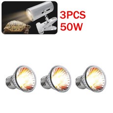 발열전구 온열 열등 파충류 램프 UVA UVB 30 반려동물 열 거북이 베이킹 UV 전구 양서류 도마뱀 온도 25 W 50 75W 1-3개, 50w 3pcs