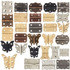 경첩 옛날 소가구 미니경첩 나비 힌지 소품 공예용, 1개, 02.경첩D011-18 소 24x18mm 앤틱