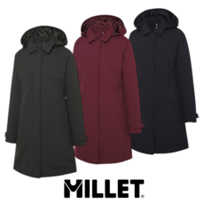 [매장발송] 밀레 여성 경량 롱패딩 코트 방풍 보온성 방수 캠핑 트레킹 등산 낚시 자켓