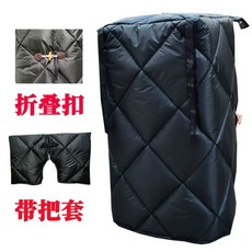 오토바이 담요 워머 검정 분리형 덮개 보온 방풍 배달 기모 스쿠터 따뜻한 방한용품 동계, 심플 블랙 손잡이없음, 분리형 스타일